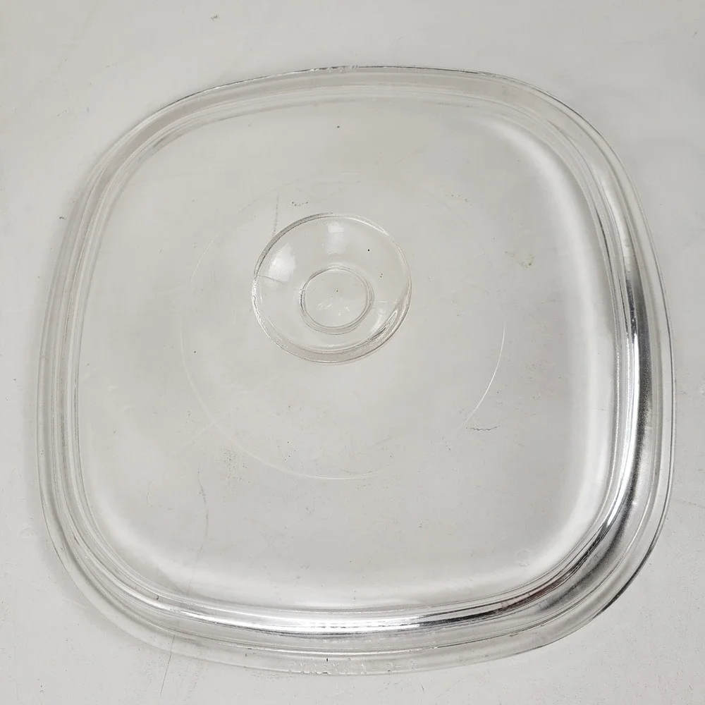Pyrex A-9-C Clear Glass Lid Replacement for 8.5 Inch Square Casserole Dish C-33